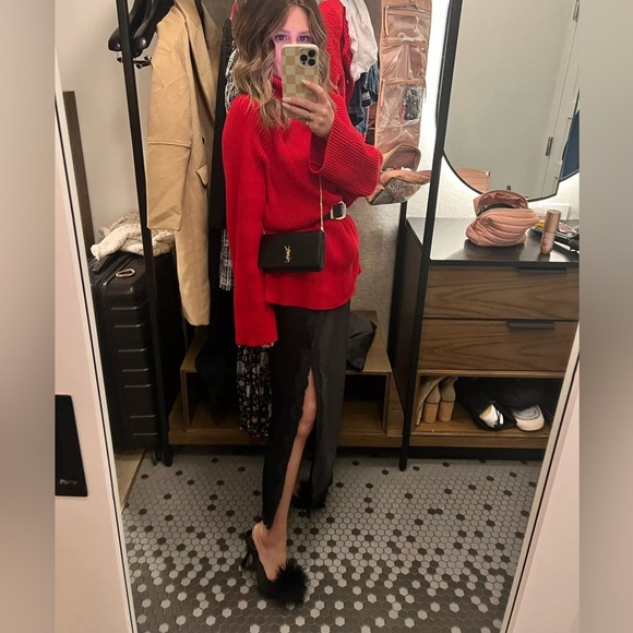 SAM EDELMAN ANTHONY BLACK SATIN MULE PUMP - Picture 3 of 9